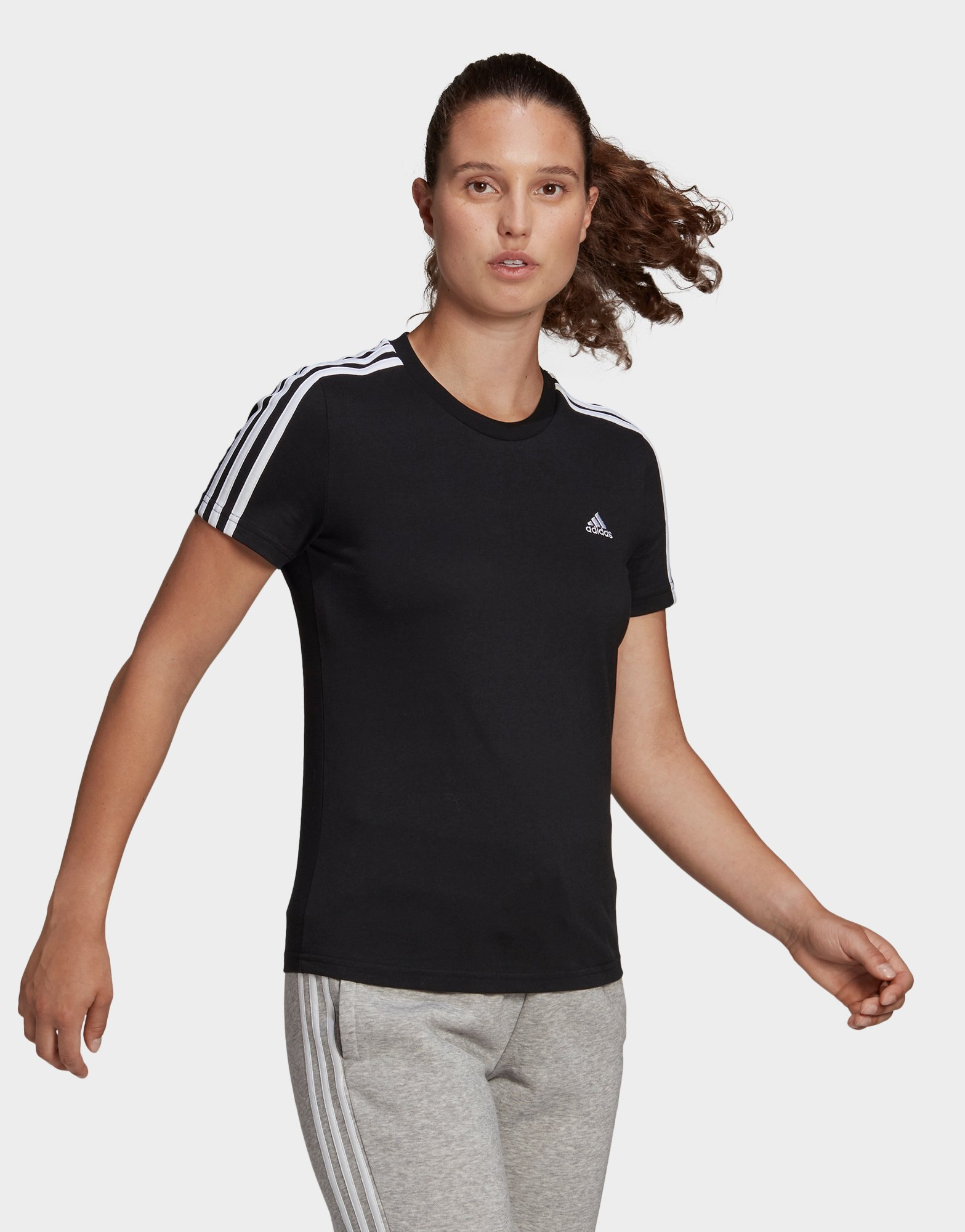 adidas T-shirt Essentials Slim 3-Stripes