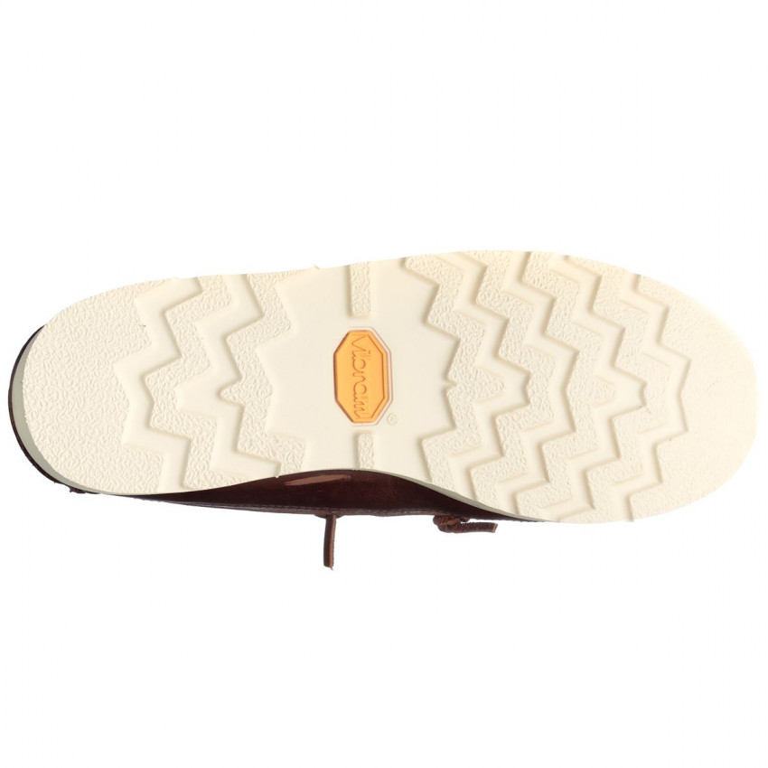 SENECA MID Brown Cinnamon-Chaussures montantes en cuir lisse tanné pour homme