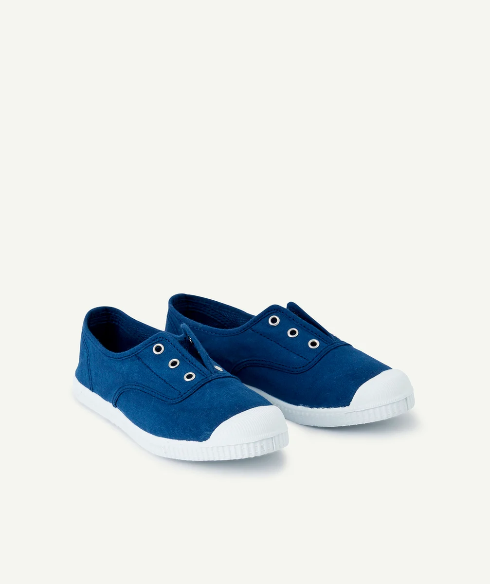 CIENTABASKETS EN TOILE ENFANT BLEU MARINE
