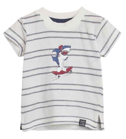 Hust and Claire T-Shirt - Andy - Weiß m. Streifen