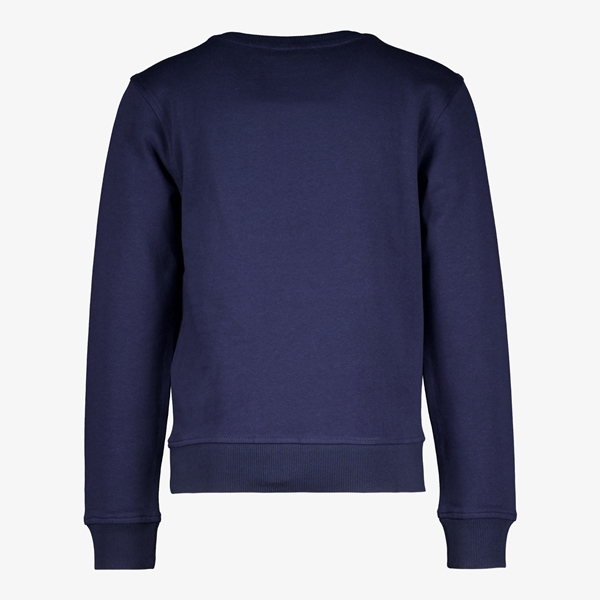 Unisgned jongens sweater met opdruk blauw