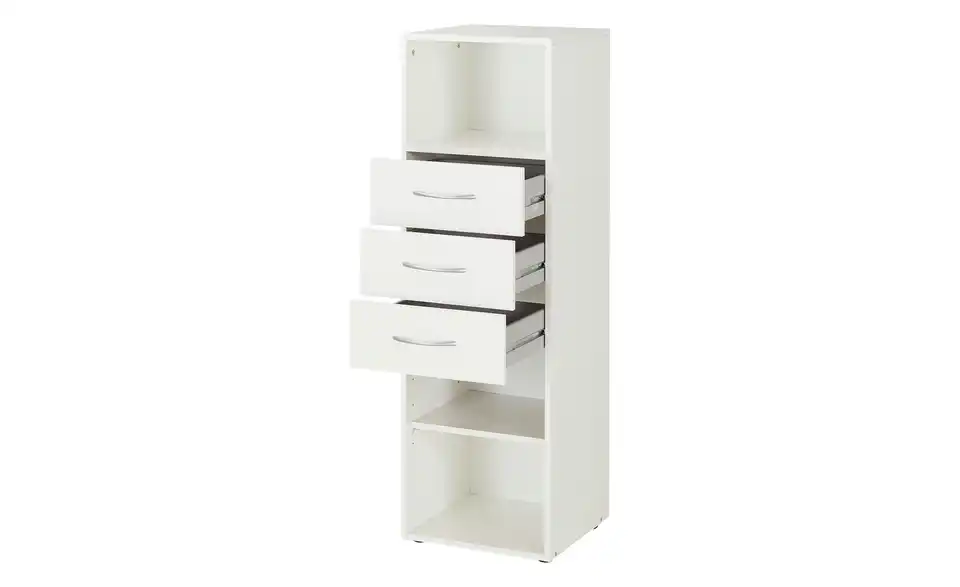 Regal Multischrank-System 40 cm 126 cm Weiß