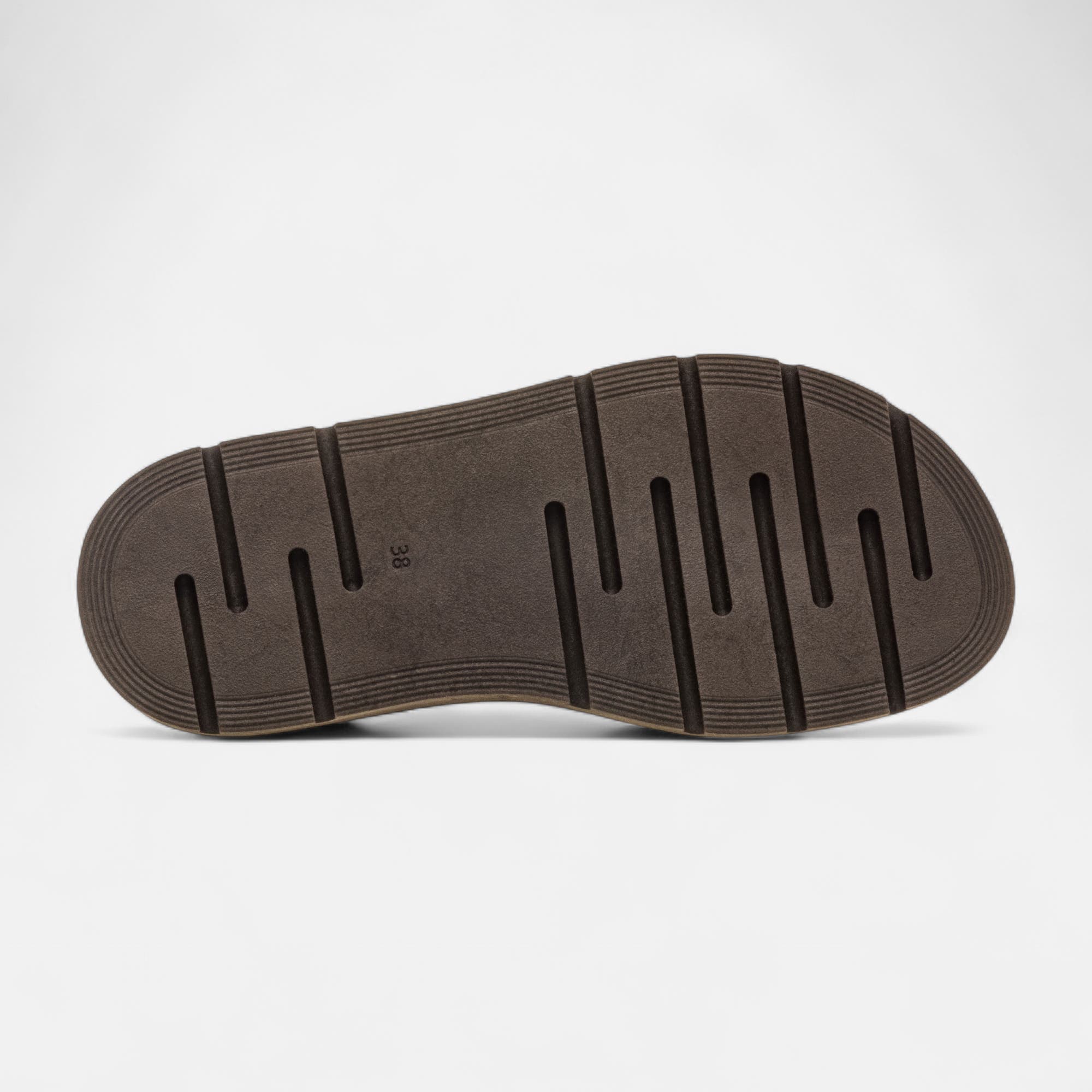 Sandales Femme en cuir marron