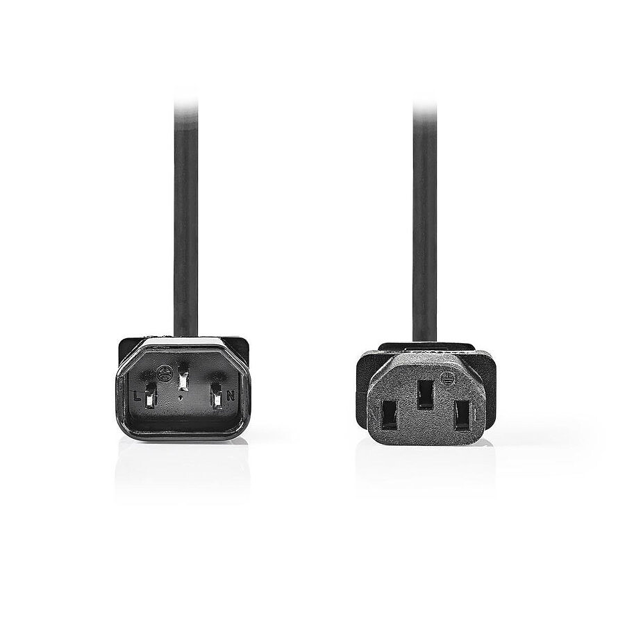 NEDIS Rallonge pour PC, moniteur et onduleur noir - 3 mètres