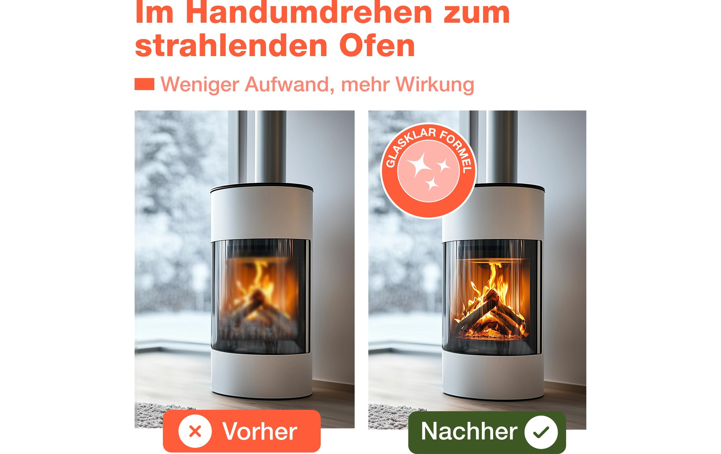 Kaminscheibenreiniger 500 mlHochwertiger Reiniger für Cheminée-Scheiben