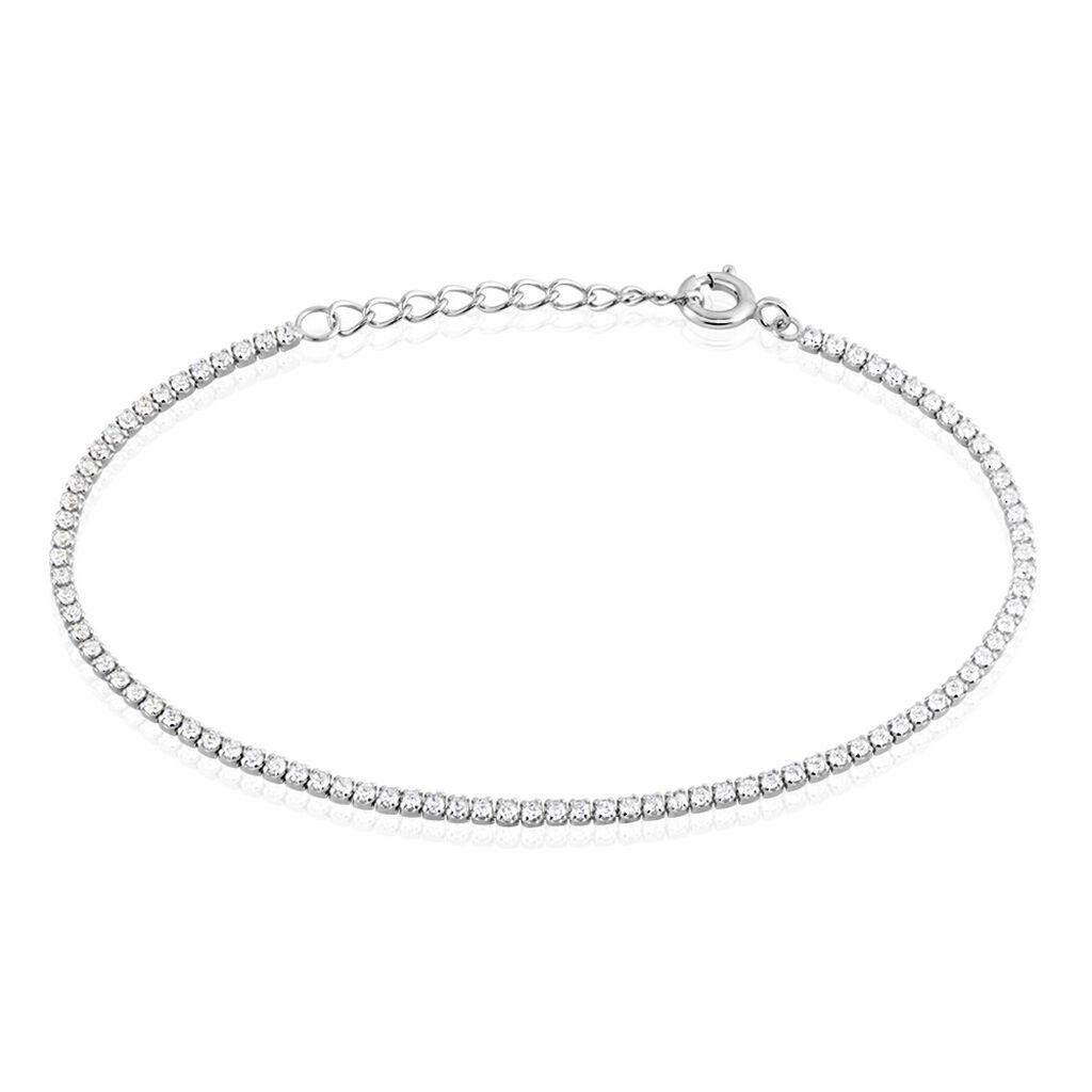 Bracelet Lou-anne Argent Blanc Oxyde De Zirconium