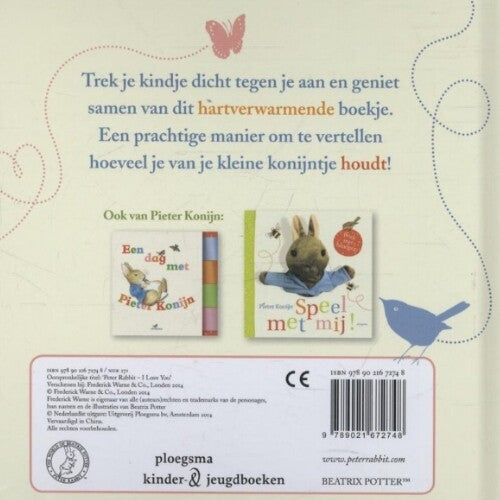 Uitgeverij ploegsma kartonboek pieter konijn - de liefste ben jij