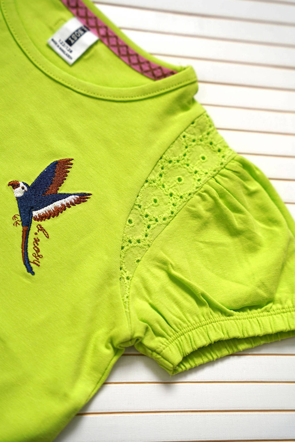 B.Nosy T-shirt met printopdruk gifgroen