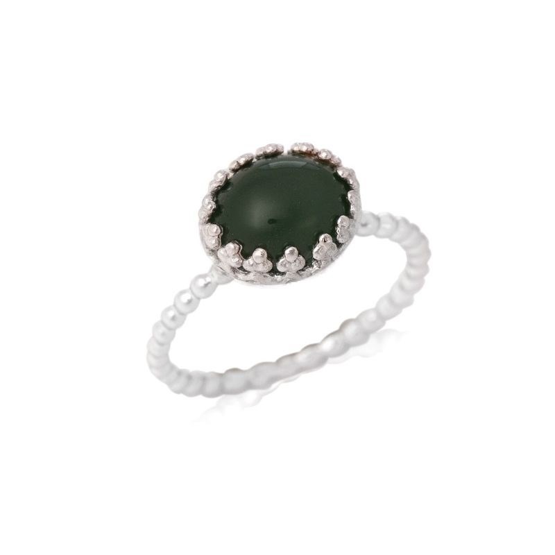 BAGUE ARGENT AVENTURINE