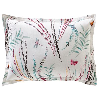 Linge de lit imprimé végétal et papillons - BECQUET CRÉATION