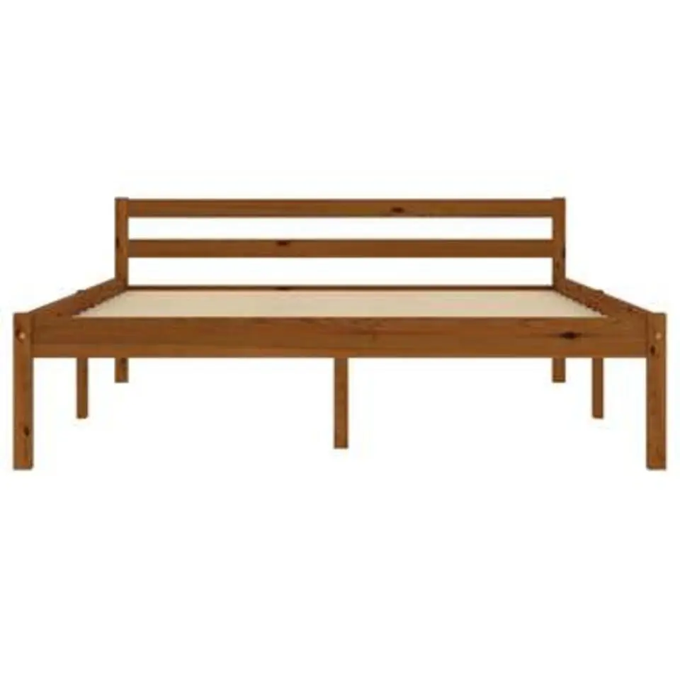 vidaXL - Bed frame - Honingbruin - Massief grenenhout - 140x200 cm