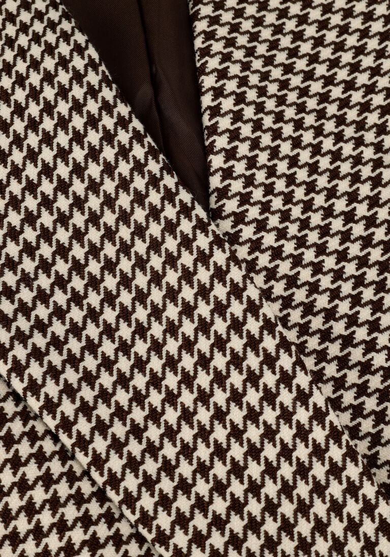 COLOURFUL REBEL bruine colourful rebel blazer rikki jacquard dogtooth boyfriend blazer