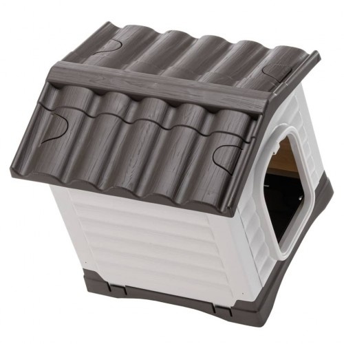 Ferplast dogvilla 50 casinha de cachorro cinza