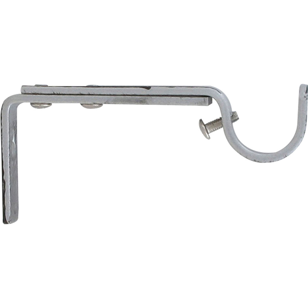 Lot de 2 supports extensibles en aluminium et métal argentés
