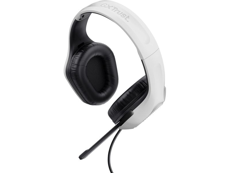 Trust Headset GXT 415PS Zirox Schwarz/Weiss Federleichtes ohrumschliessendes Gaming-Headset, geeignet für Ihre PS5-Konsole