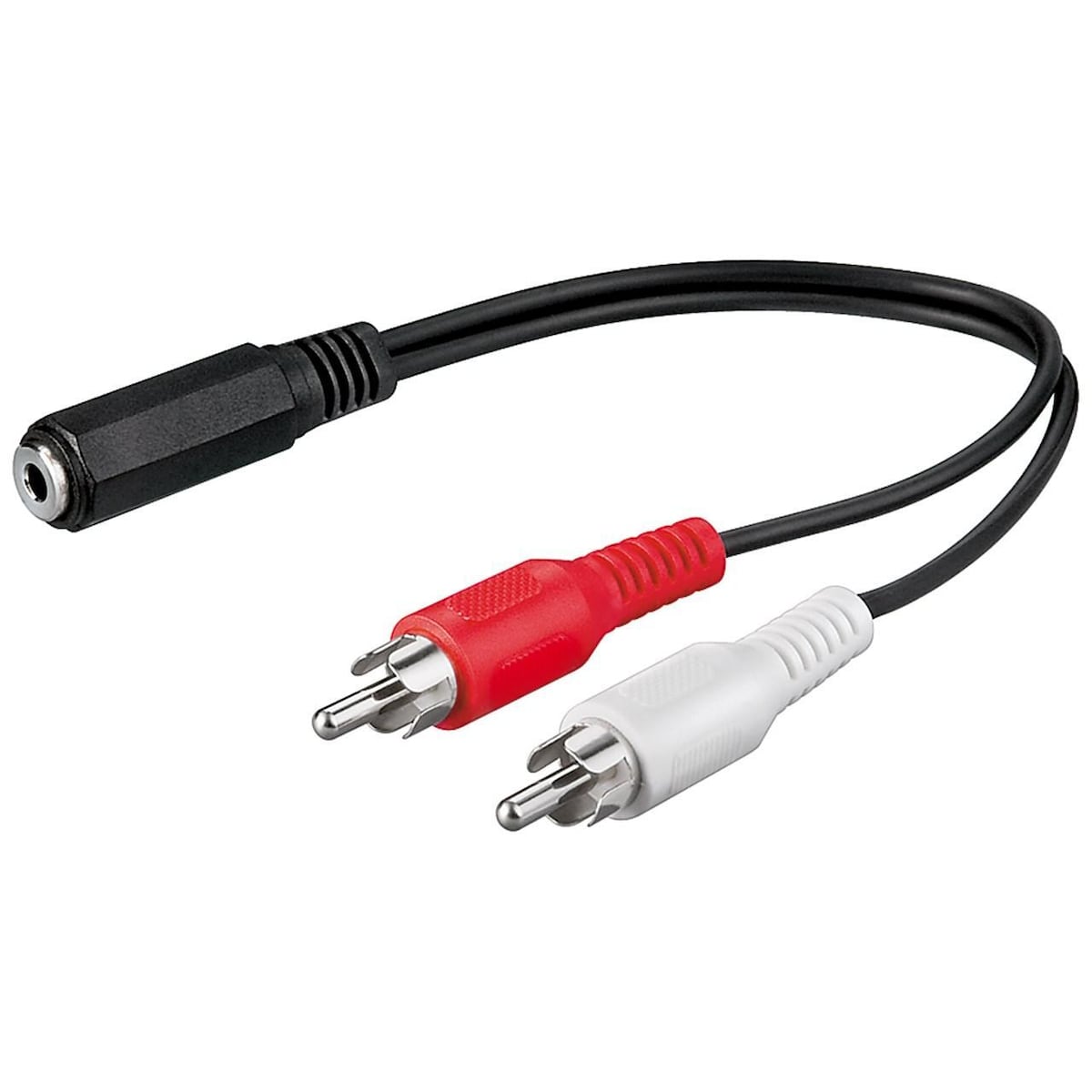 Goobay Lydkabel adapter  3,5 mm hunn til RCA hann