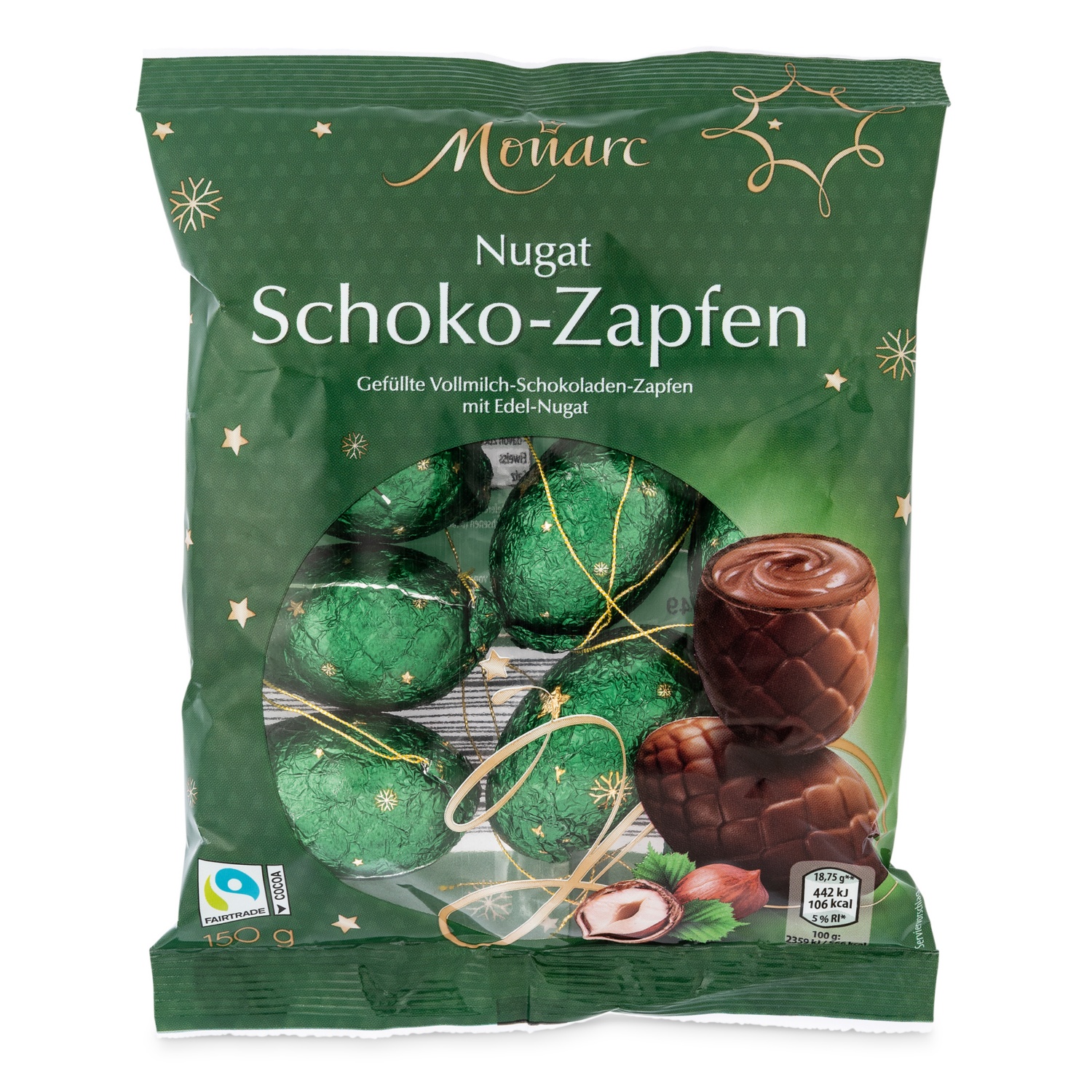 MONARC Schoko-Zapfen, Nugat 150 g