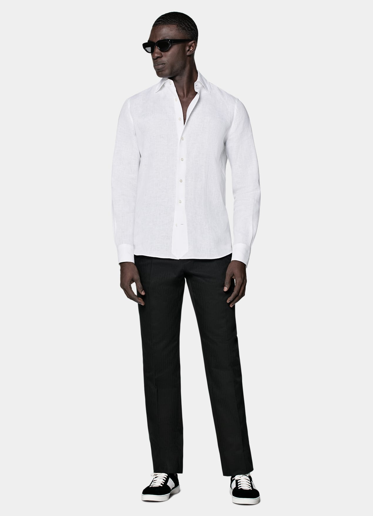 Chemise coupe ajustée blanche