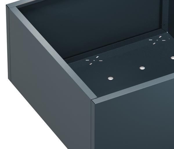 Herstera Metall-Pflanzkasten Cube Low LED,