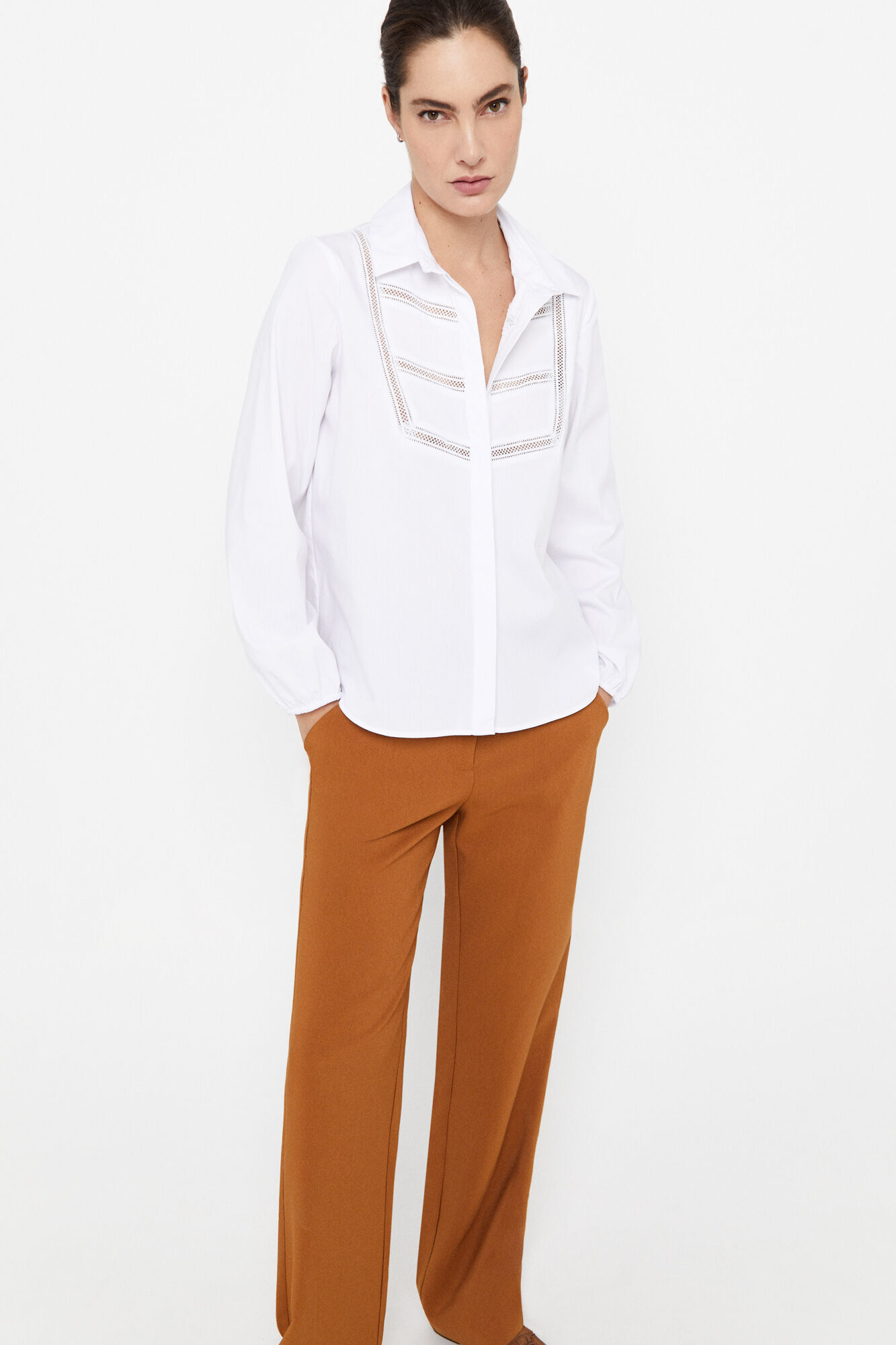Camisa de algodão BCI - Branca