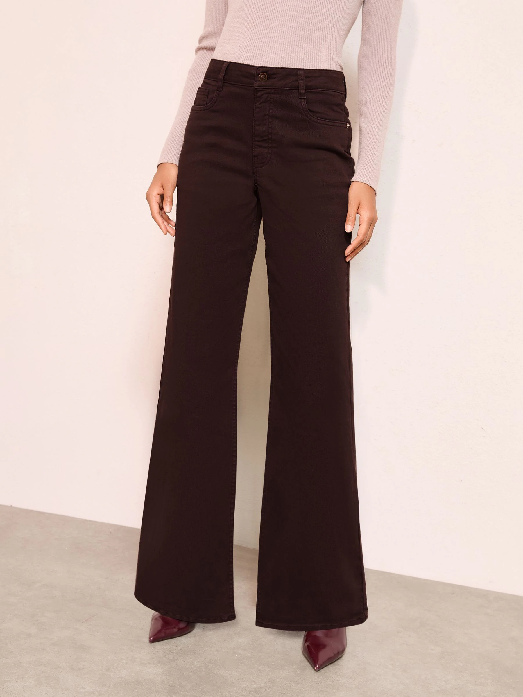 Friends Like These X Lucy Mecklenburgh Petite Relaxed Wide Leg Jeans