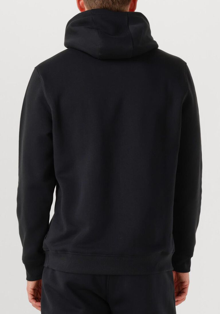 zwarte genti trui basic logo hoodie