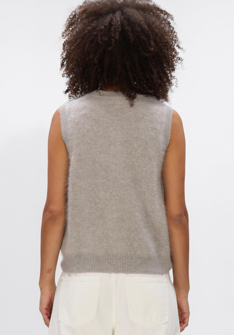 grijze absolut cashmere vest lana