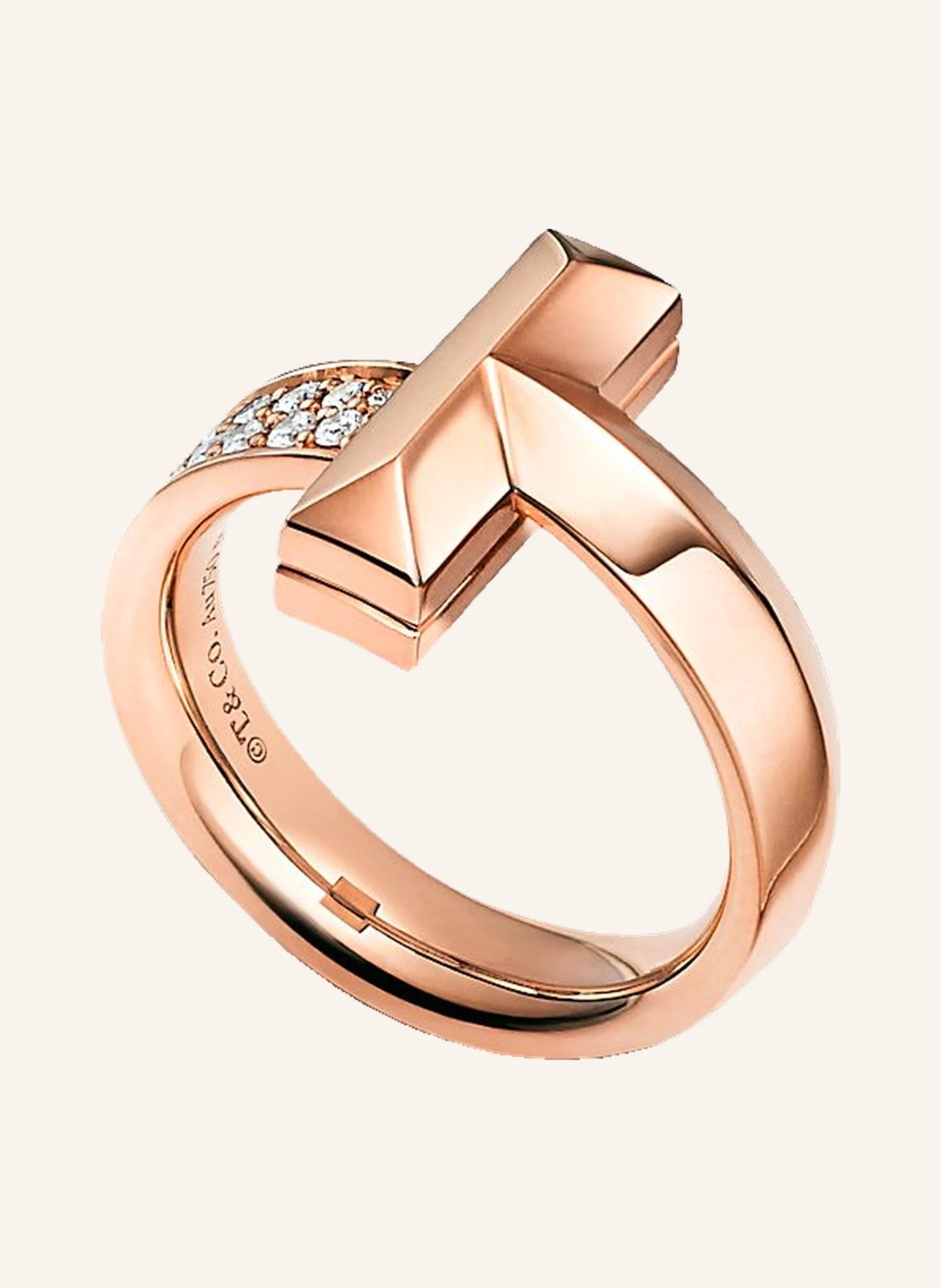 TIFFANY & Co. Tiffany T T One RING aus 18 Karat Roségold