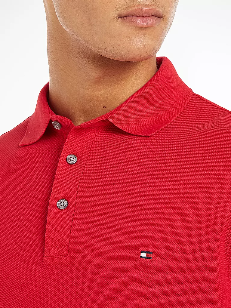 TOMMY HILFIGER Poloshirt Slim Fit rot