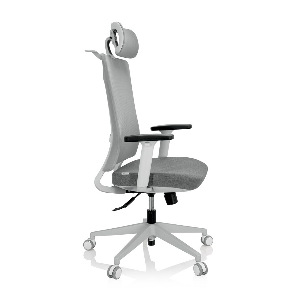 Profi Bürostuhl COMFIO WMH Stoff/Netzstoff mit Armlehnen (höhenverstellbar) hjh OFFICE