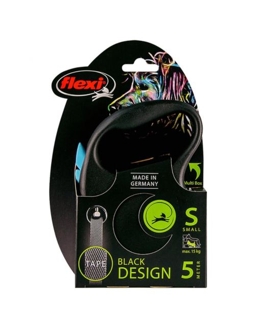 Flexi Black Design Tape S 5 m - Hondenriem