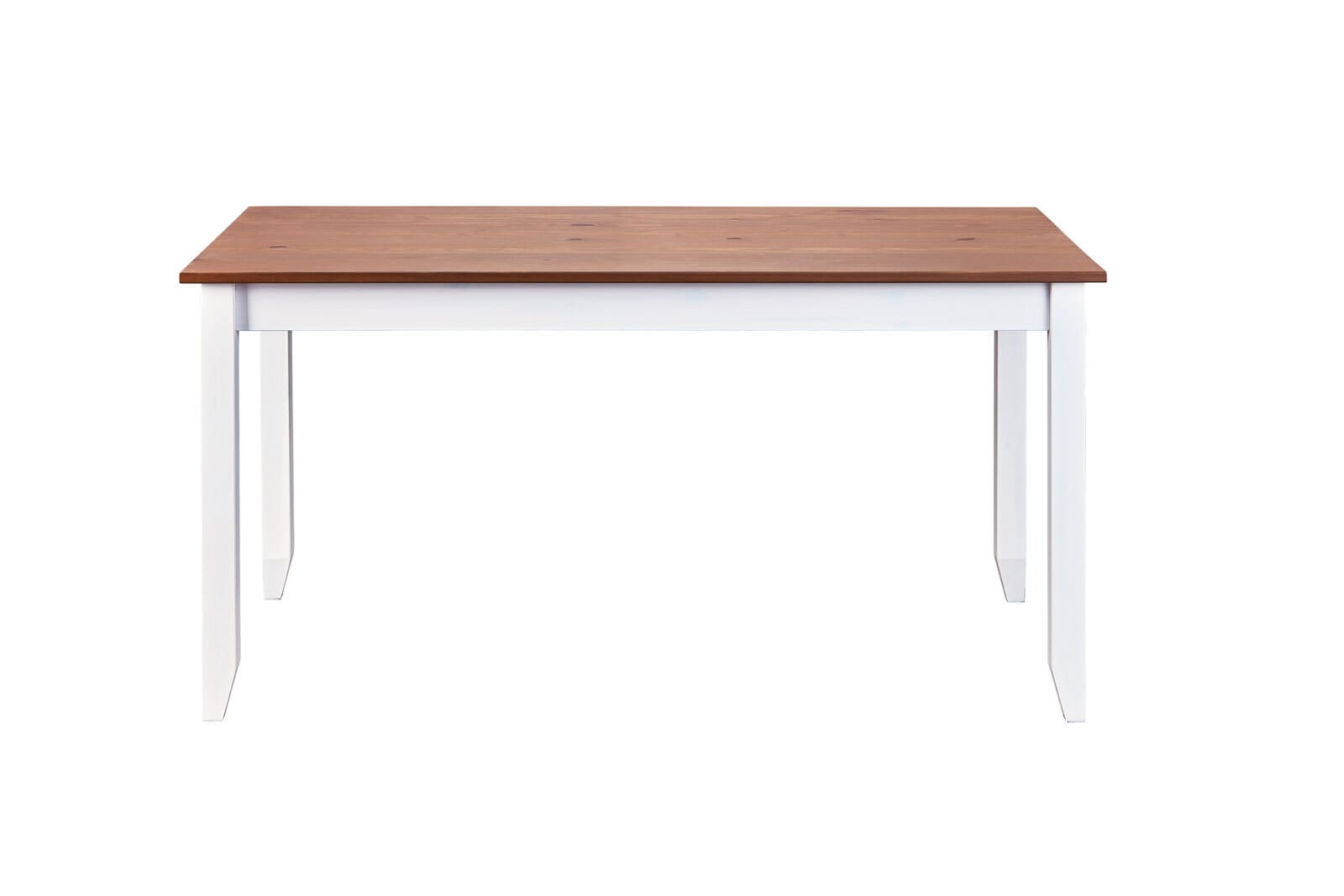 CASAVANTI Esstisch JACOB 1.2 weiß / Sepia-braun Massivholz 160 x 90 cm