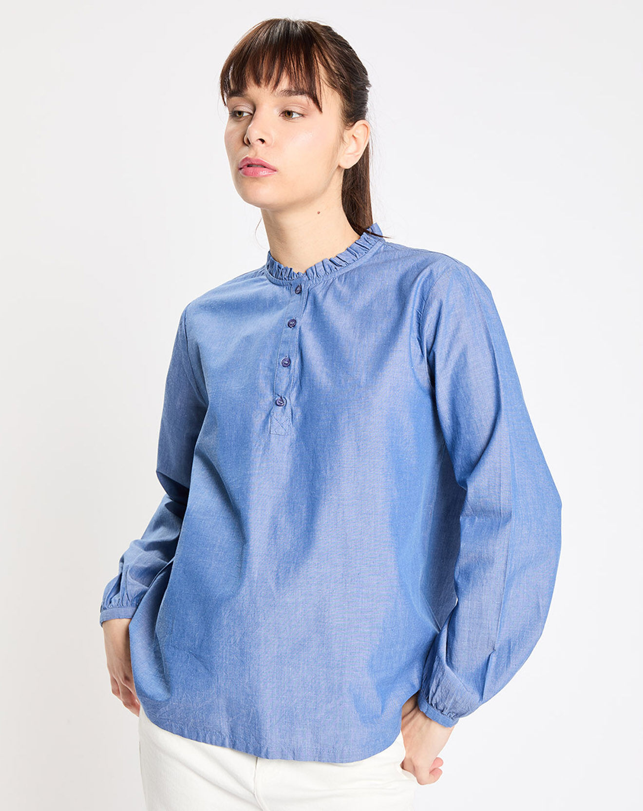 Jodhpur Top Rill chambray bleu