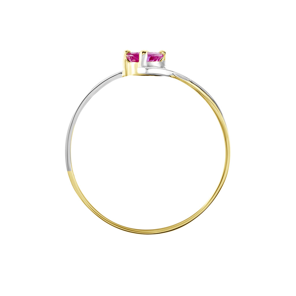 Bague Or Bicolore Rosmunda Rubis