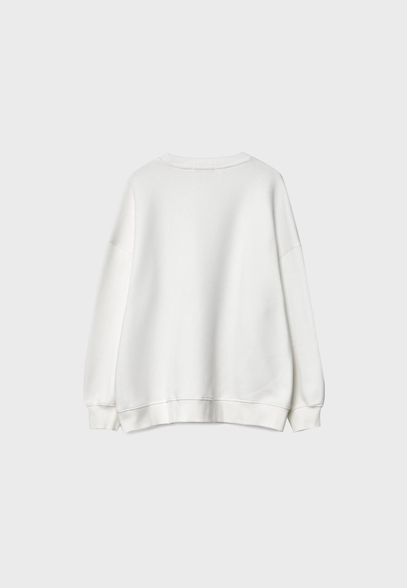 Moletom oversized com efeito desbotado