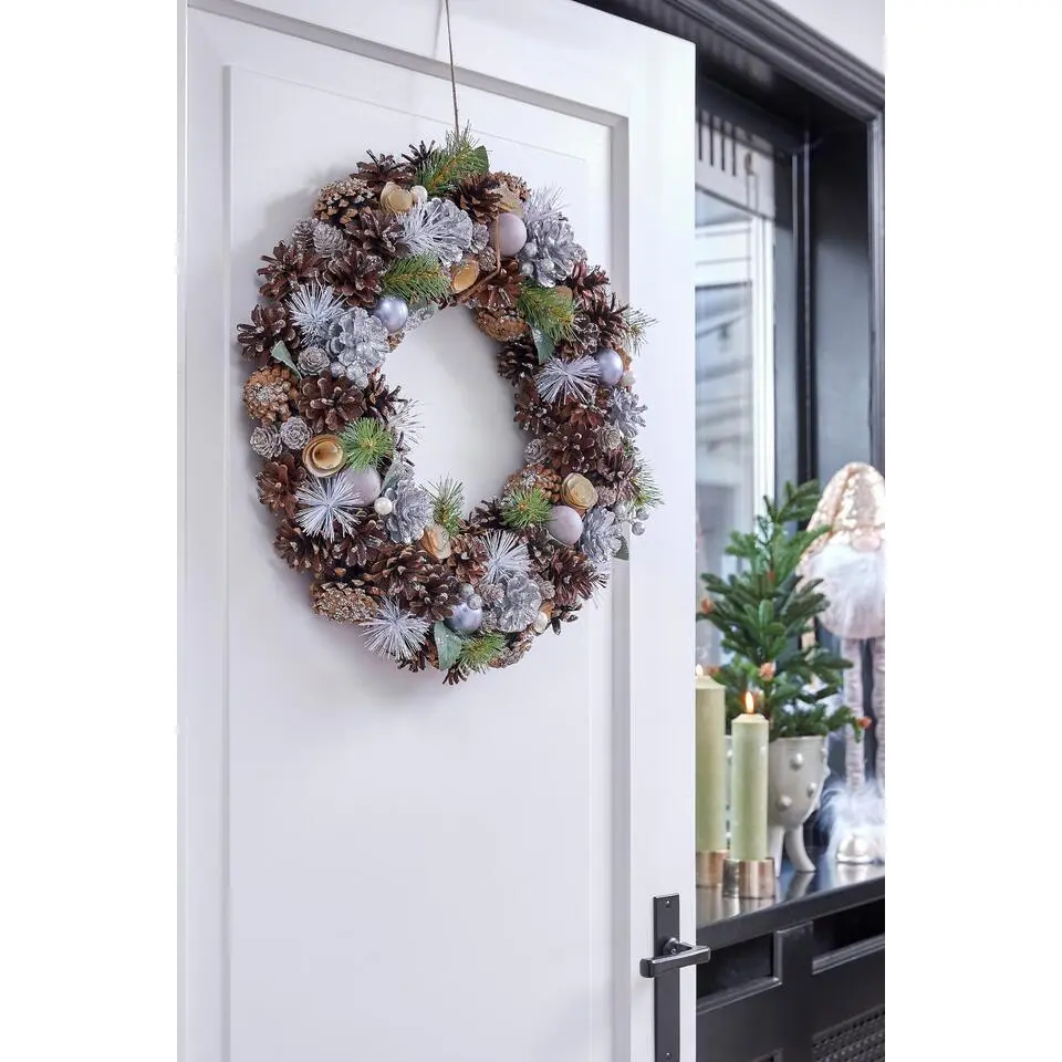 House of Seasons Kerstkrans - Ø50 cm - Perzik