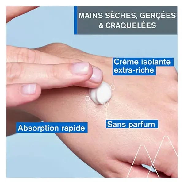 Uriage Bariéderm-Cica Creme Reparador Isolante para Mãos para Pele Muito Seca 50ml