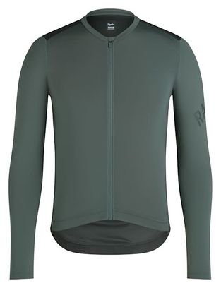 Maillot manches longues Rapha Pro Team Lightweight Gris/Vert Homme