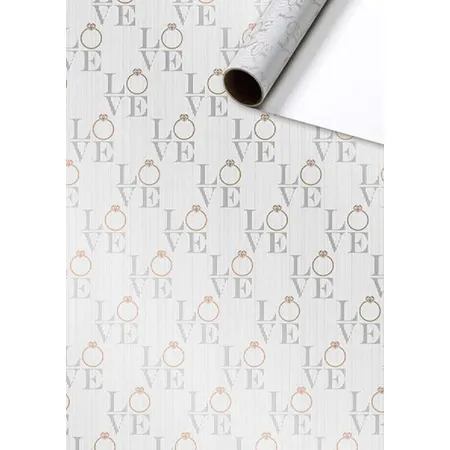 Stewo Geschenkpapier Danao weiß, 70 cm x 1,5 m