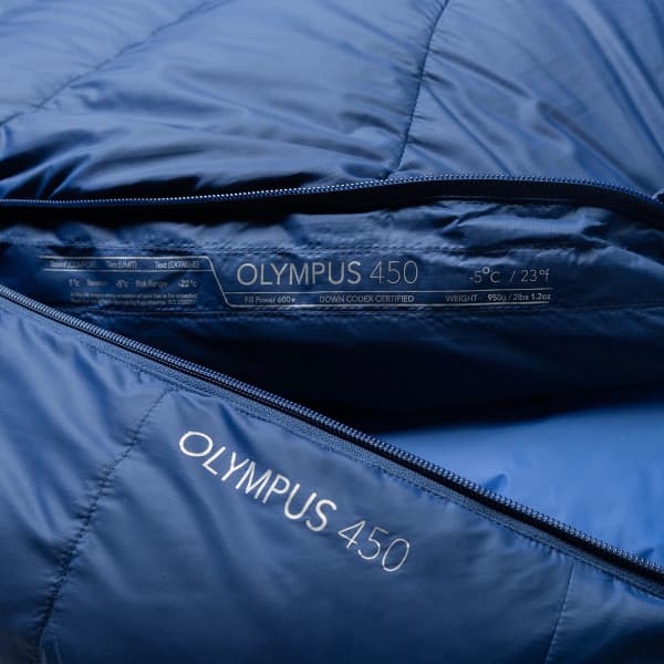 Sac de couchage MOUNTAIN EQUIPMENT OLYMPUS 450 LONG ADMIRAL BLUE