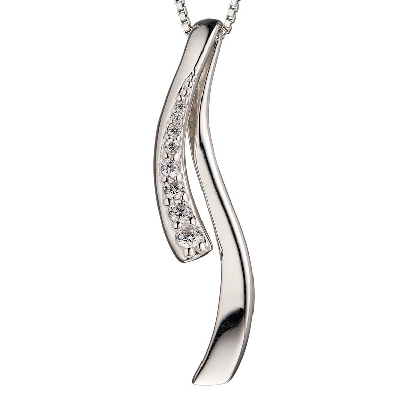 Collier zirconia en argent 925/1000
