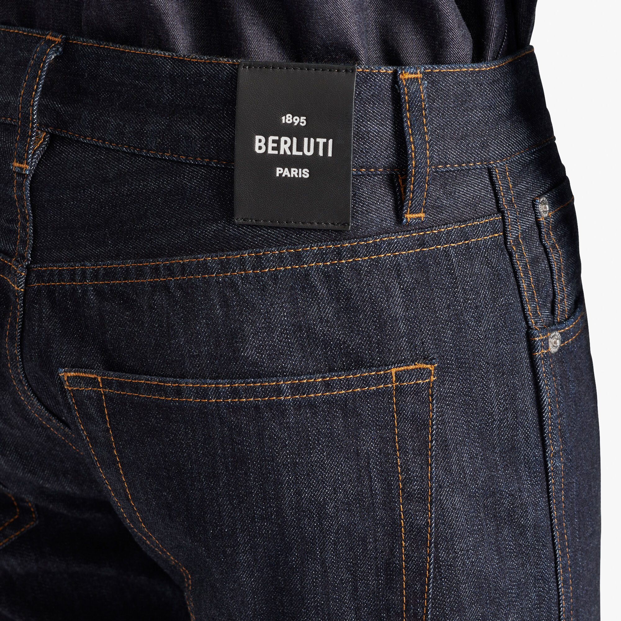 Pantalon En Denim Indigo