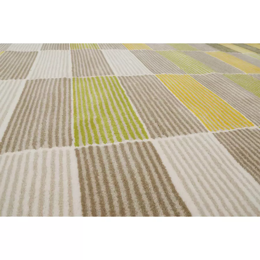 Esprit Kurzflorteppich Fida gelb grün beige