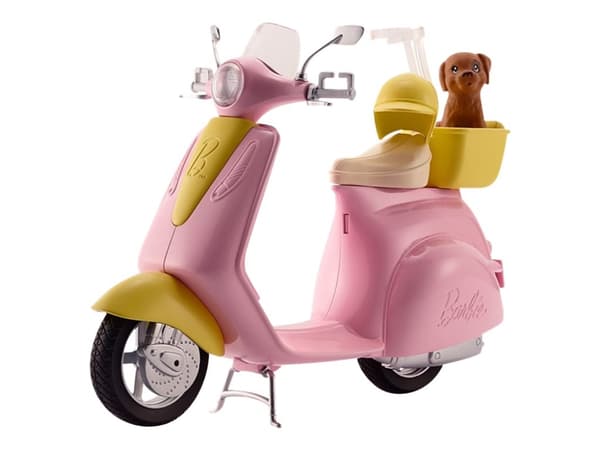 Barbie - Scooter - sølv, gul, rosa