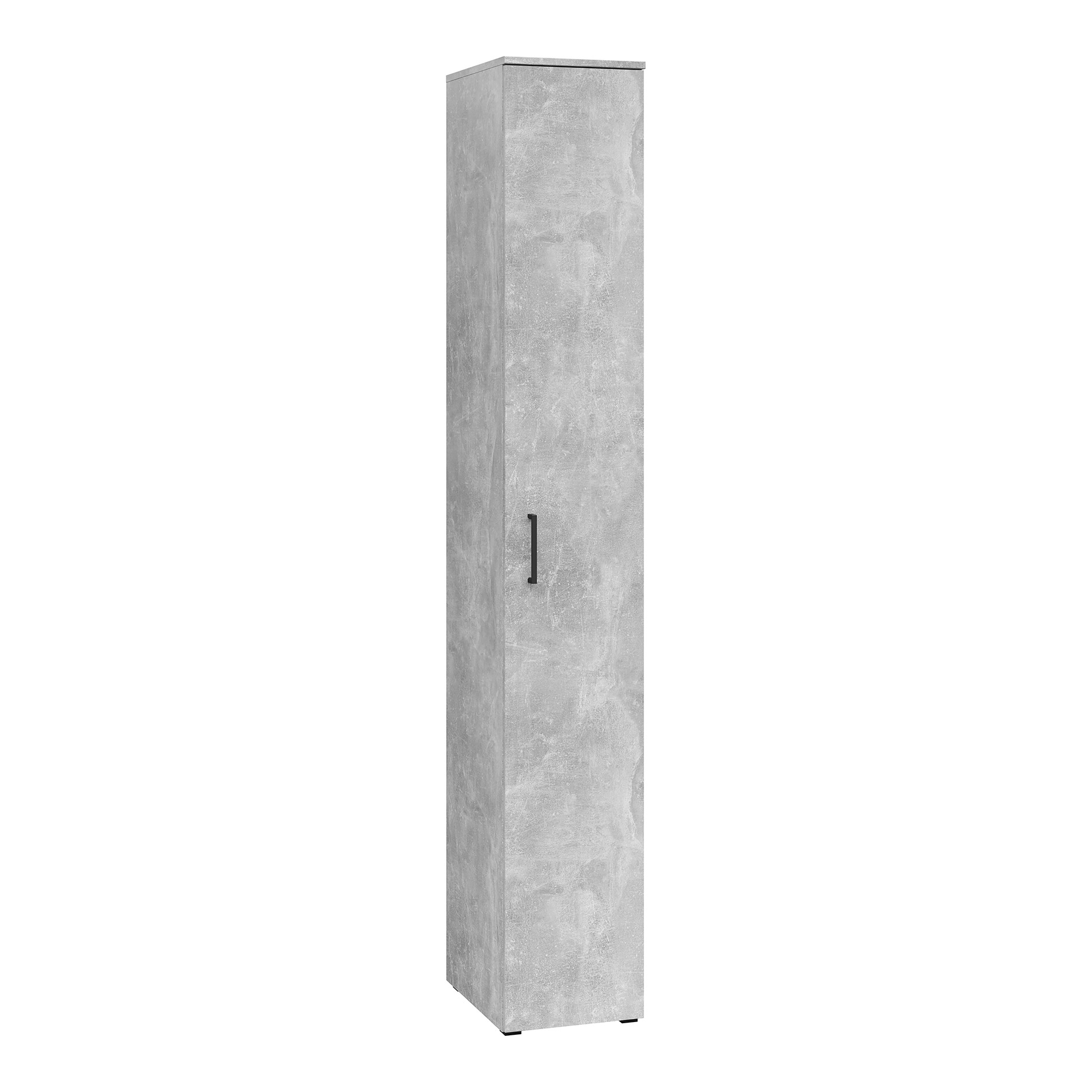 Drehtürenschrank - Betonoptik - Breite 30 cm
