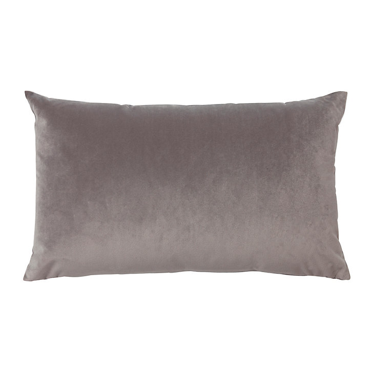 Coussin Velvet Valgreta 30x50 cm Gris claire