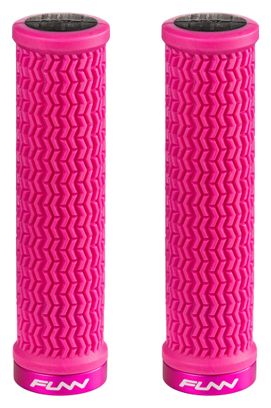 Paire de Grips Funn HoleShot 130mm Rose
