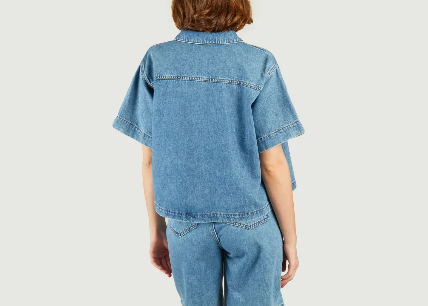 Chemise manches courtes en jean Augusta Skall Studio