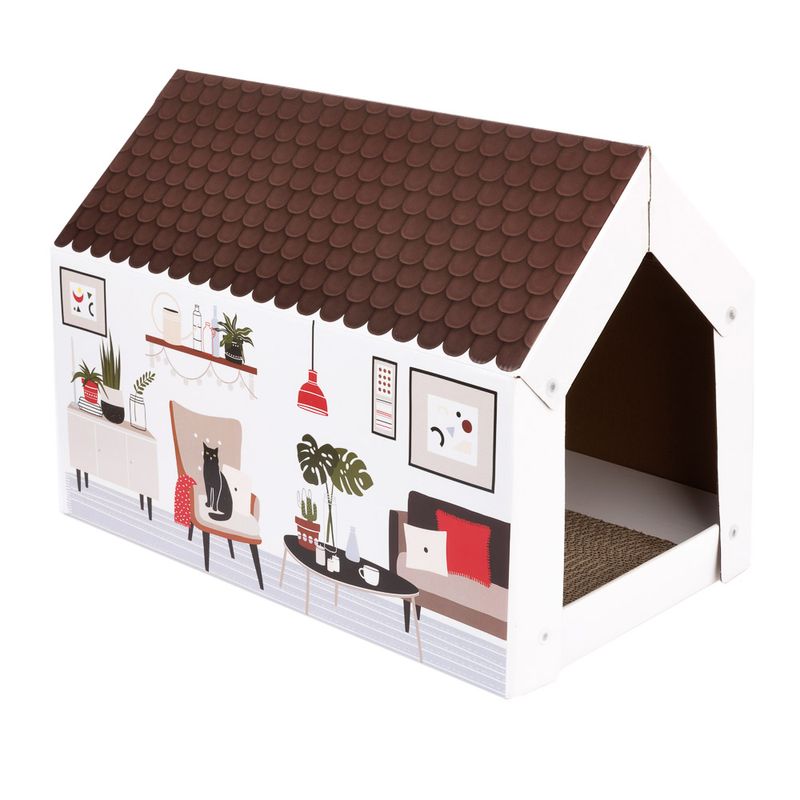 Maisonnette Home XL Hiver avec griffoir