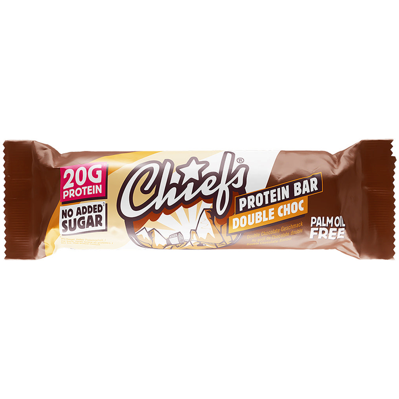 Chiefs Proteinriegel Double Choc, 55 g, 12 Stück